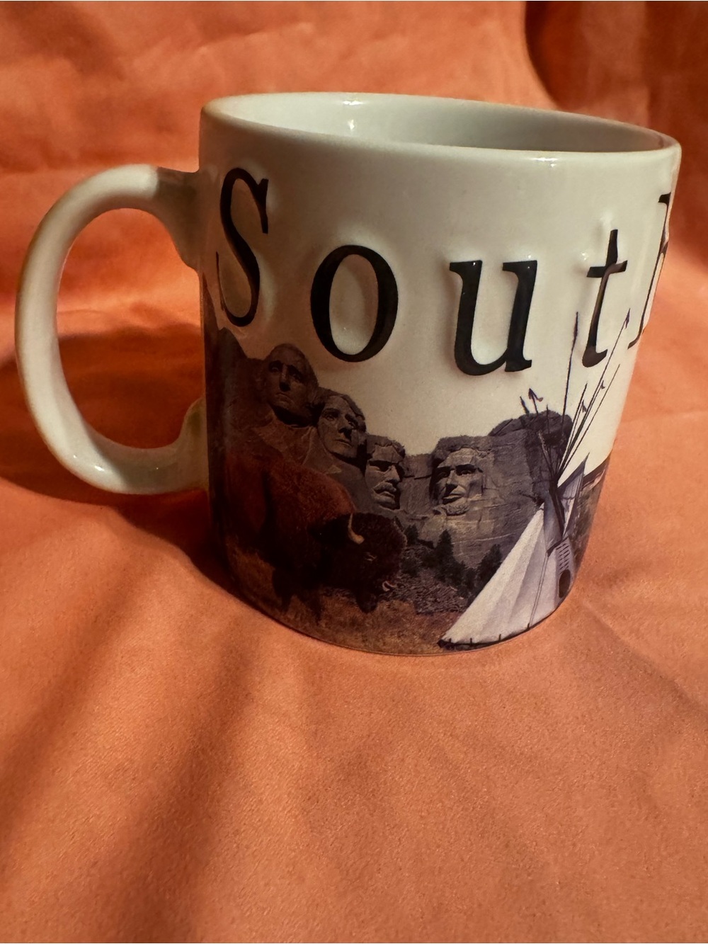 South Dakota Scenic White Ceramic Coffee Mug - 18 oz.